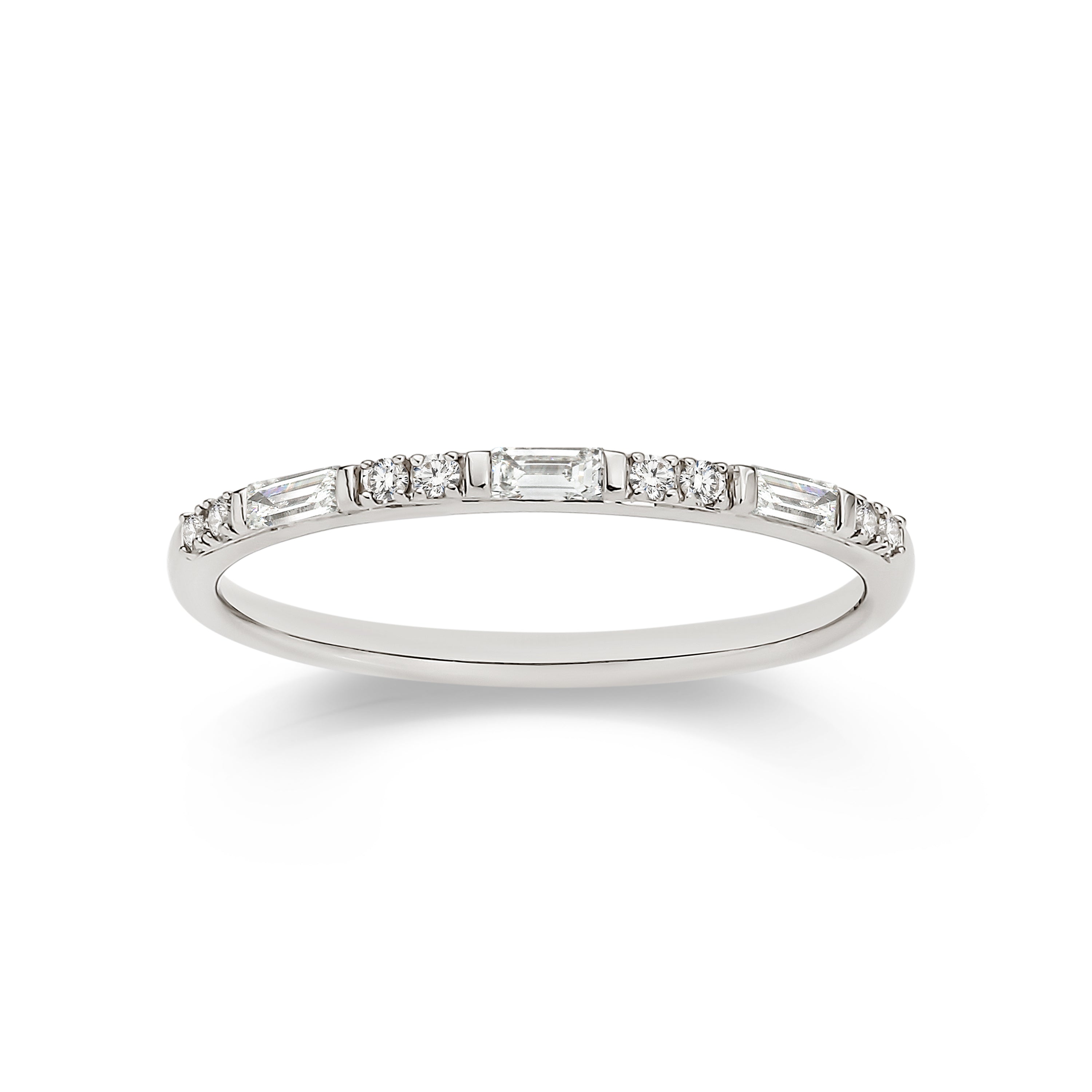 9ct white gold 0.15ct diamond ring