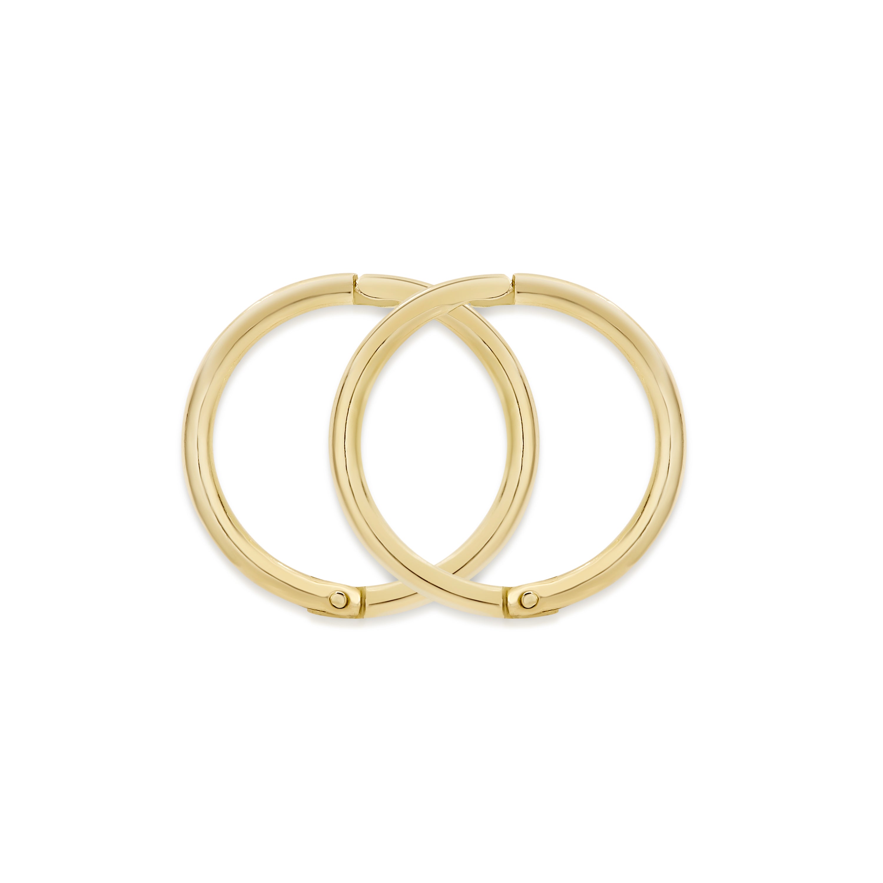 9ct gold MINI plain gold sleepers