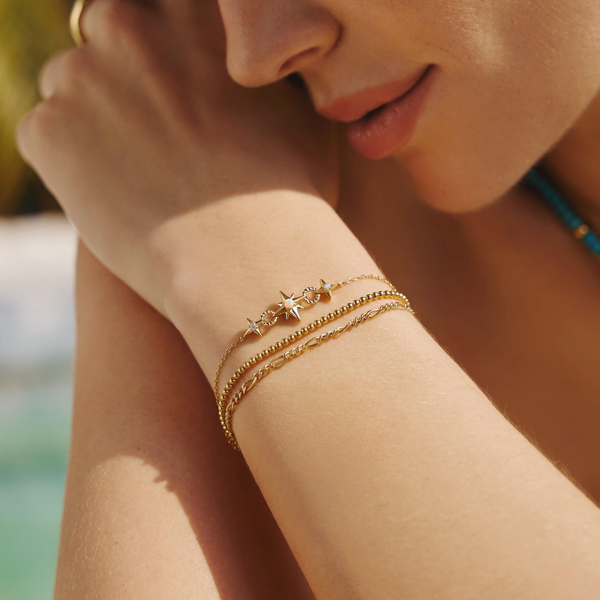 Ania Haie Gold Beaded Bracelet