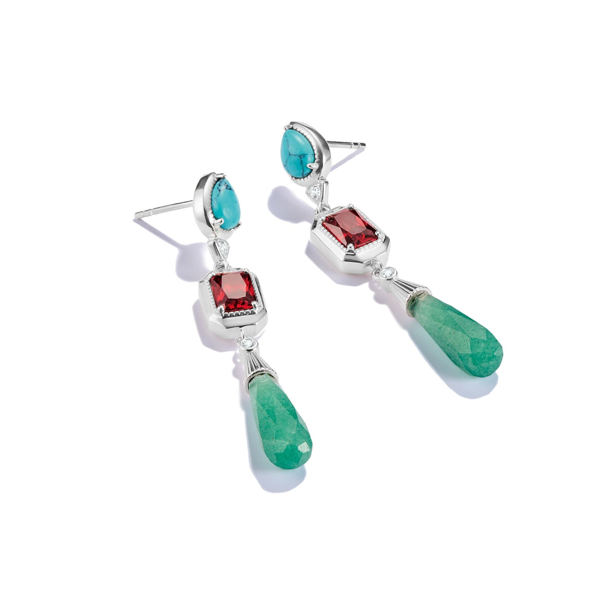 THOMAS SABO Elyndra Earrings with Multicolored Stones