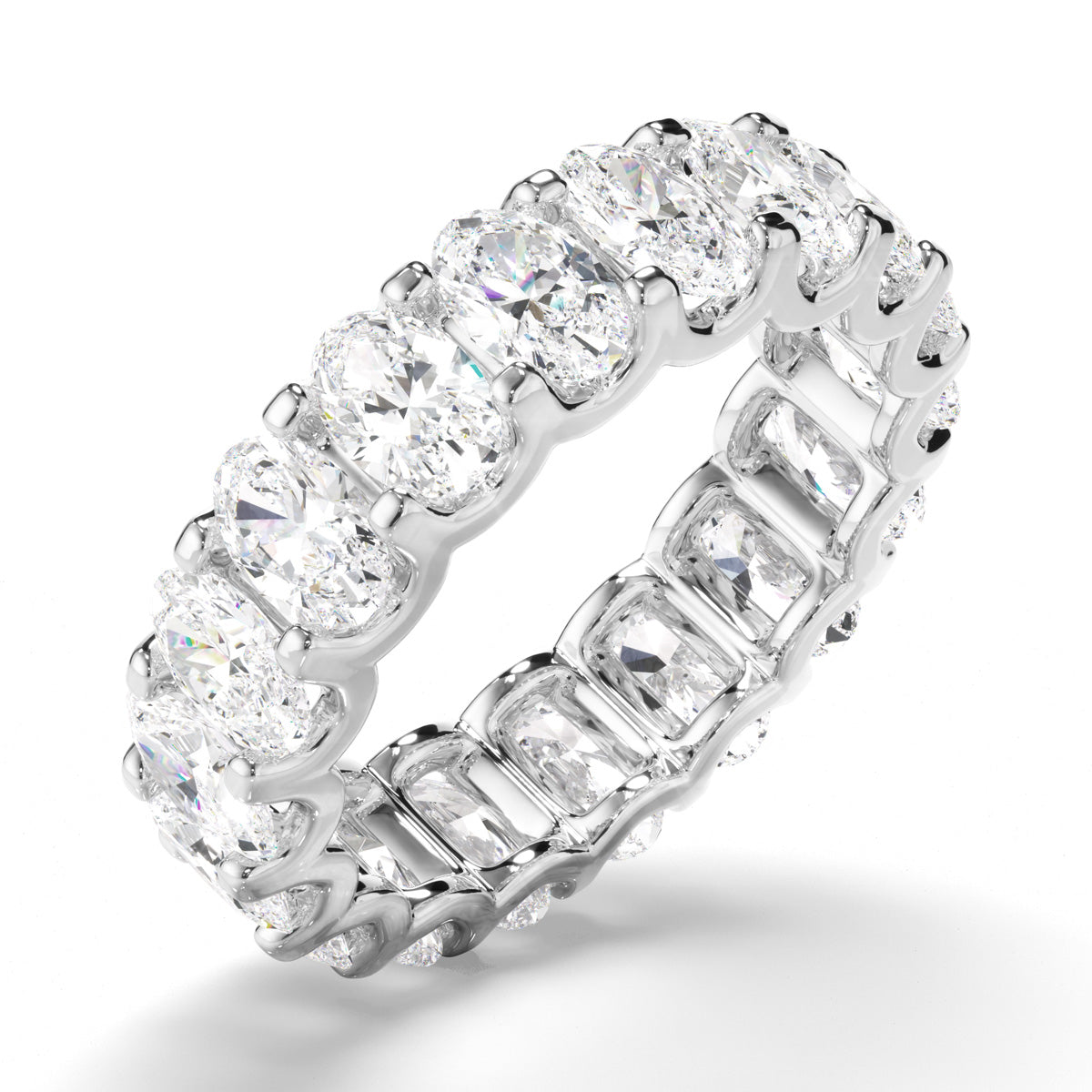 Oval Cut Diamond Eternity Ring