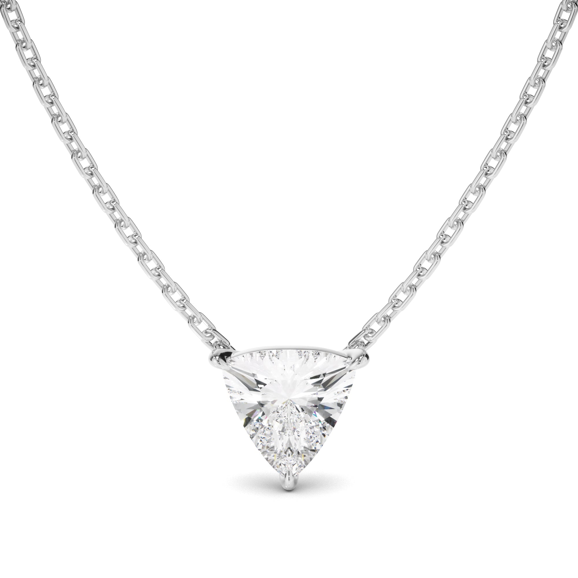 Trilliant Cut Diamond Necklet
