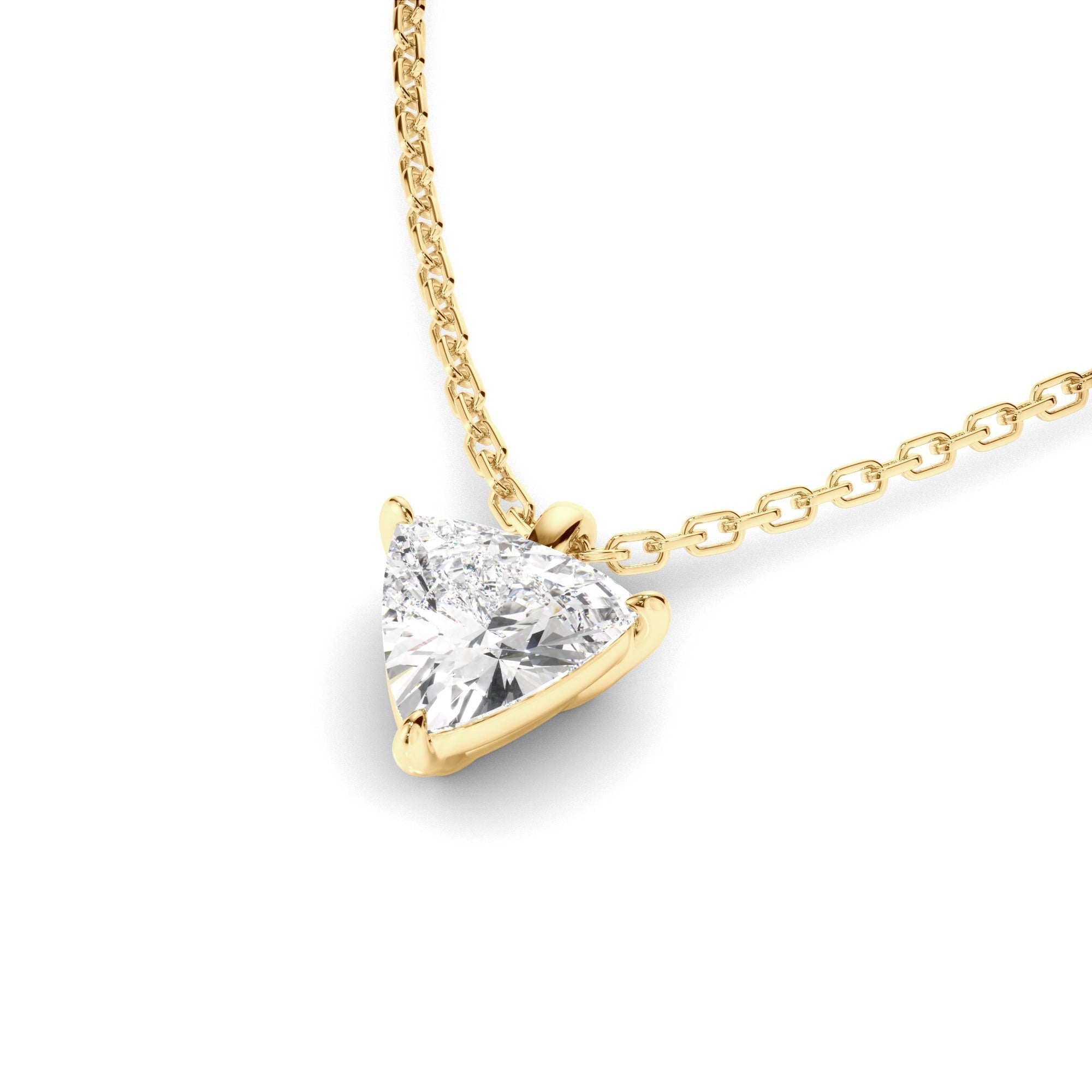 Trilliant Cut Diamond Pendant