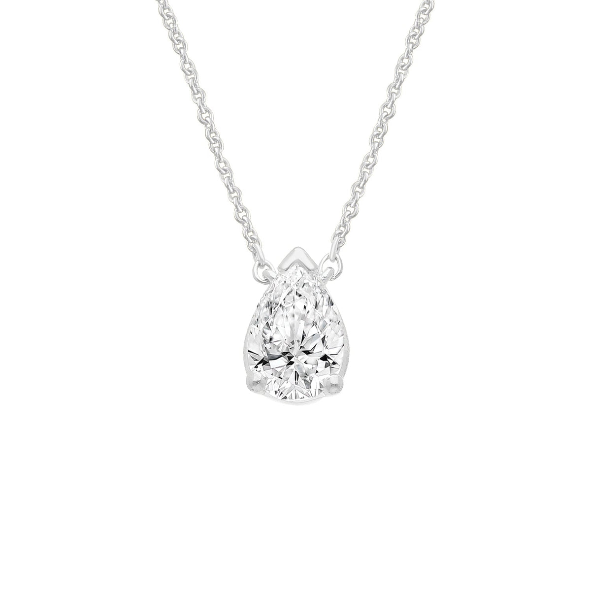 0.26ct Lab Grown Diamond Necklace in 9ct White Gold
