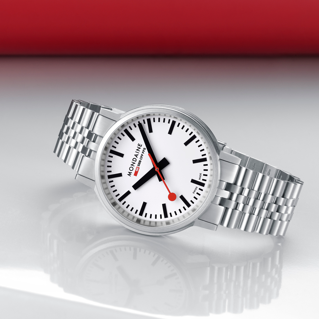 Mondaine Official Swiss Railways Stop2Go Automatic BackLight 41mm Watch