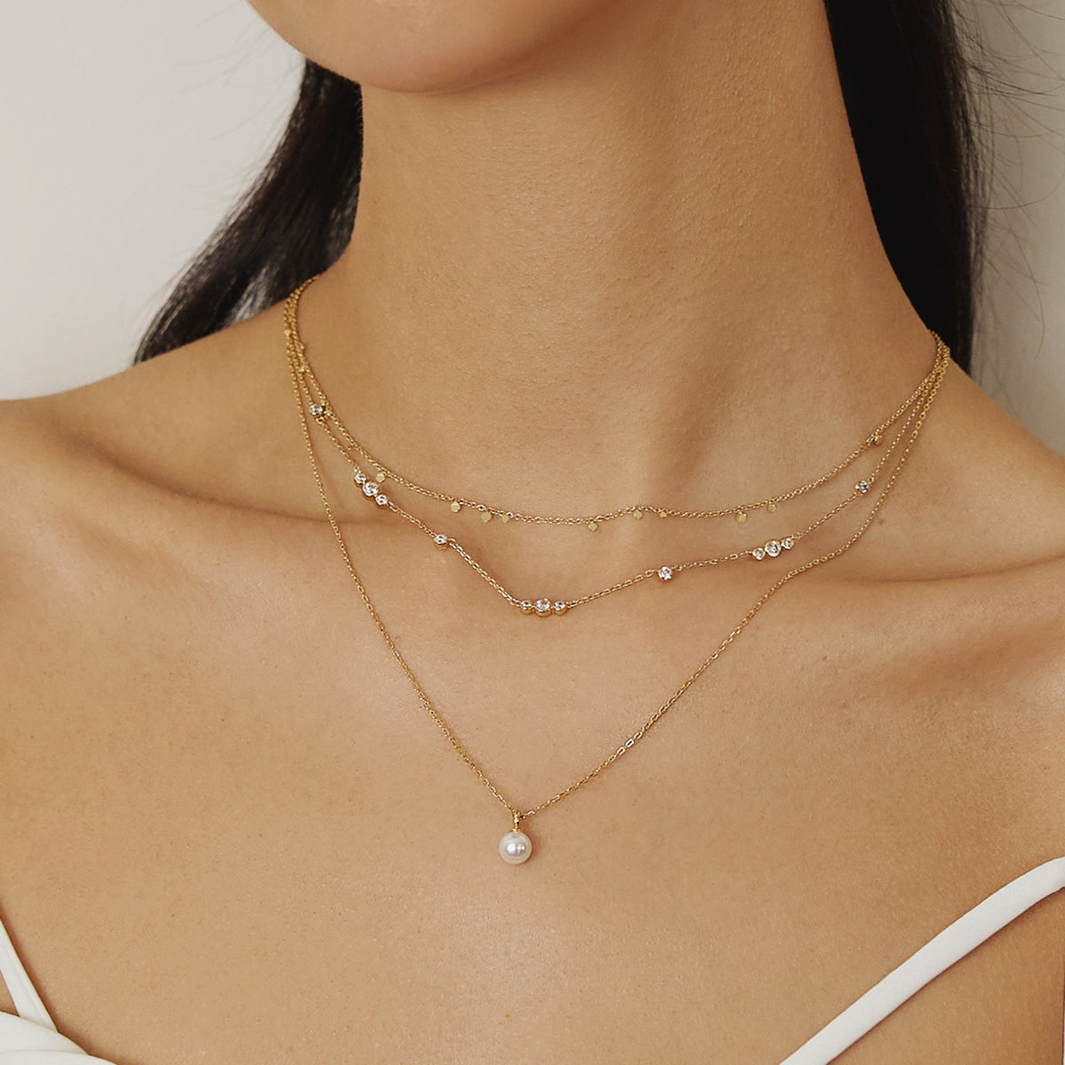 Ania Haie Gold Pearl Drop Pendant Necklace