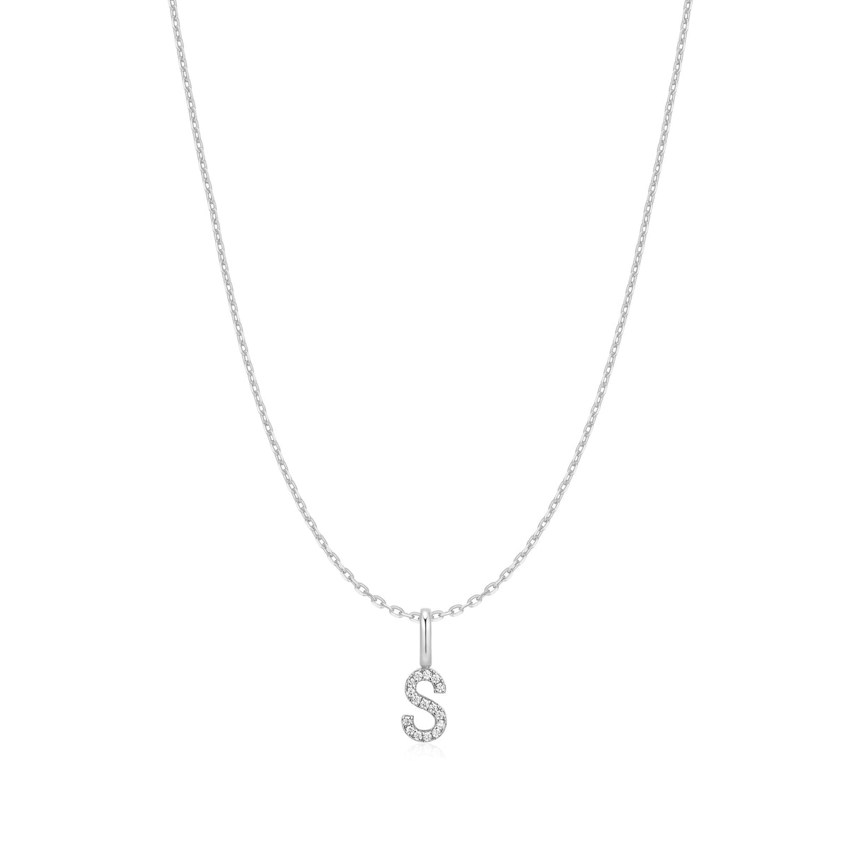 Ania Haie Silver Letter S Initial Necklace