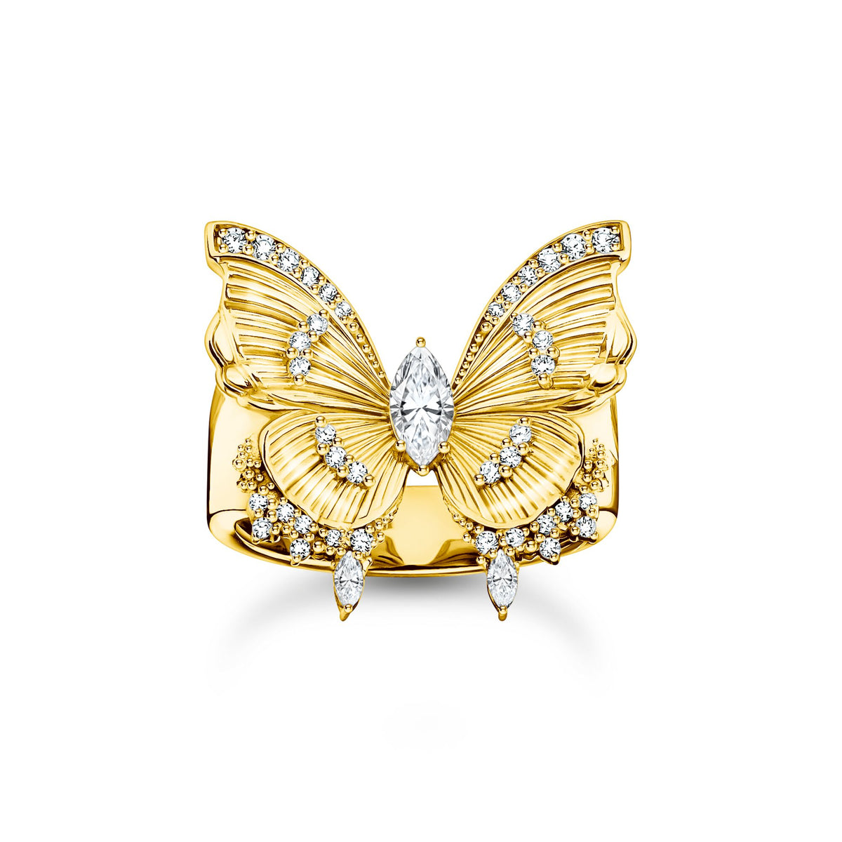 THOMAS SABO Butterfly Paradise Cocktail Ring in Gold