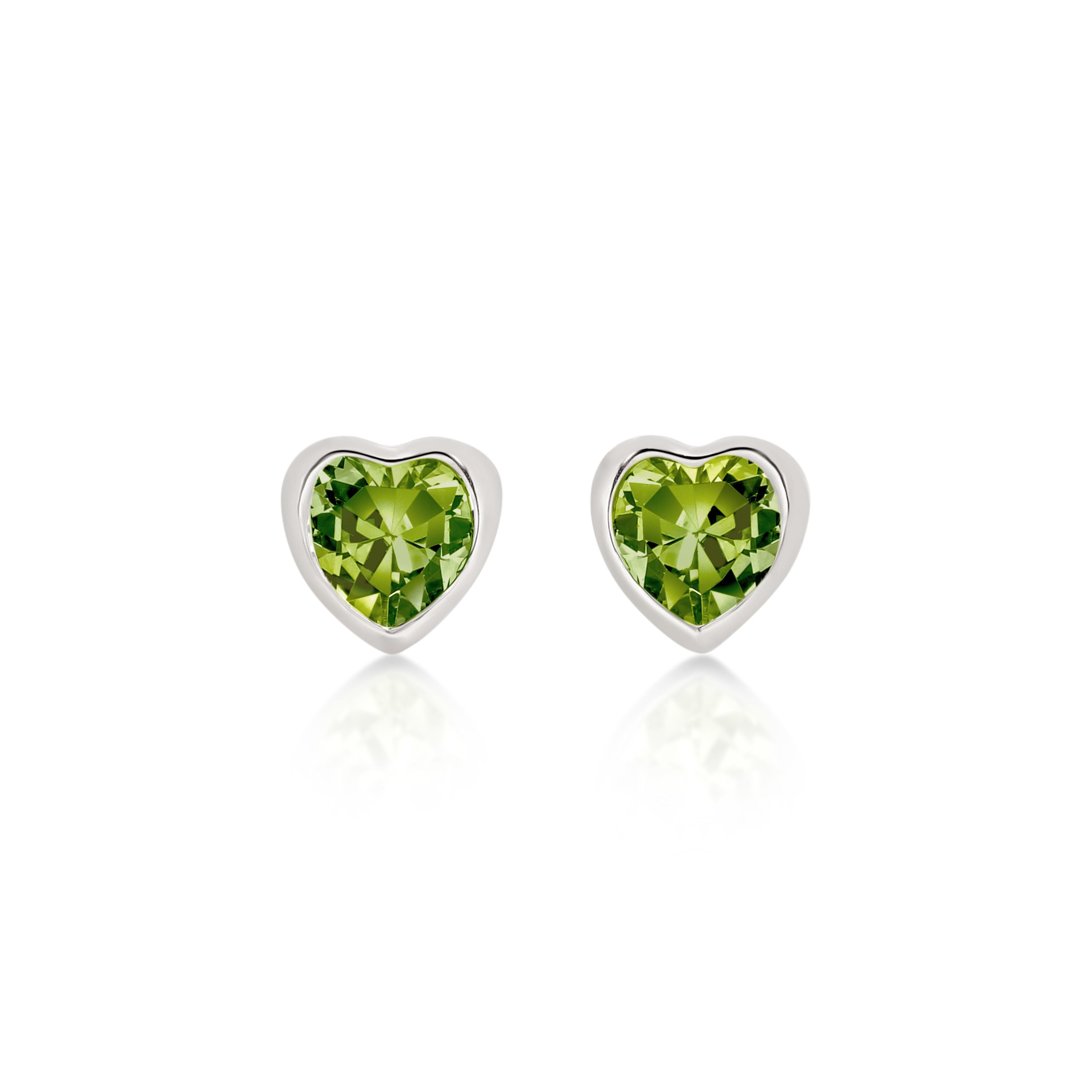 Silver AUGUST Birthstone Studs