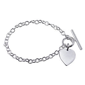 Silver Chain Set. Cable chain bracelet and Necklace set