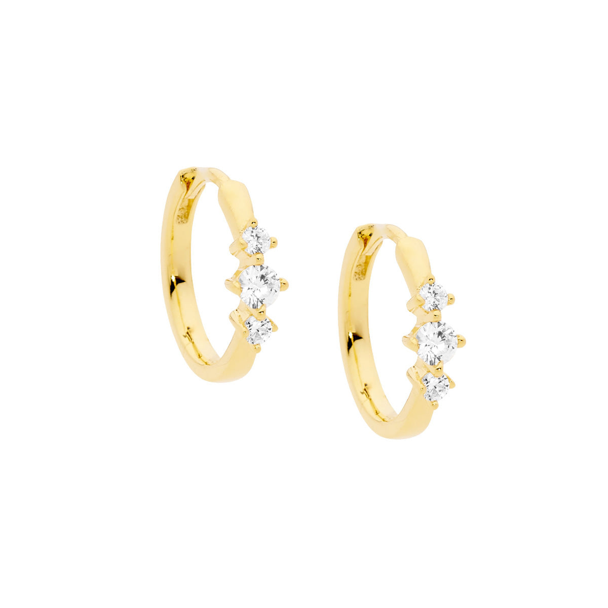 Cubic zirconia on sale hoop earrings