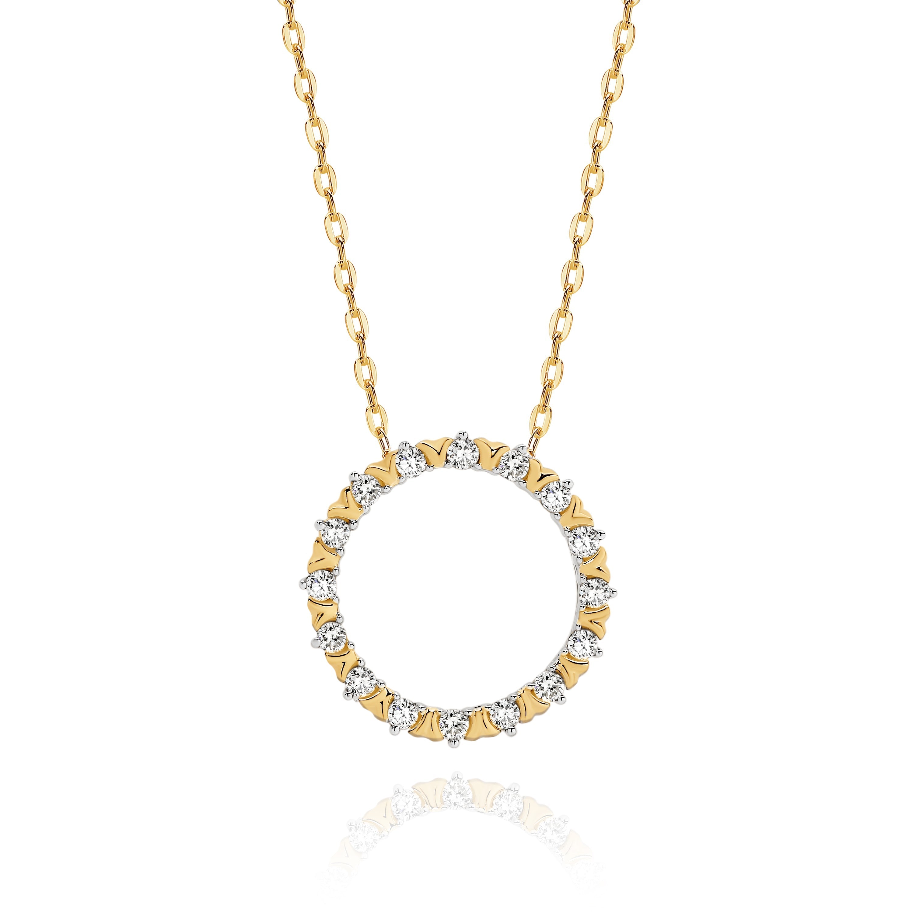 9ct gold 0.25ct diamond pendant