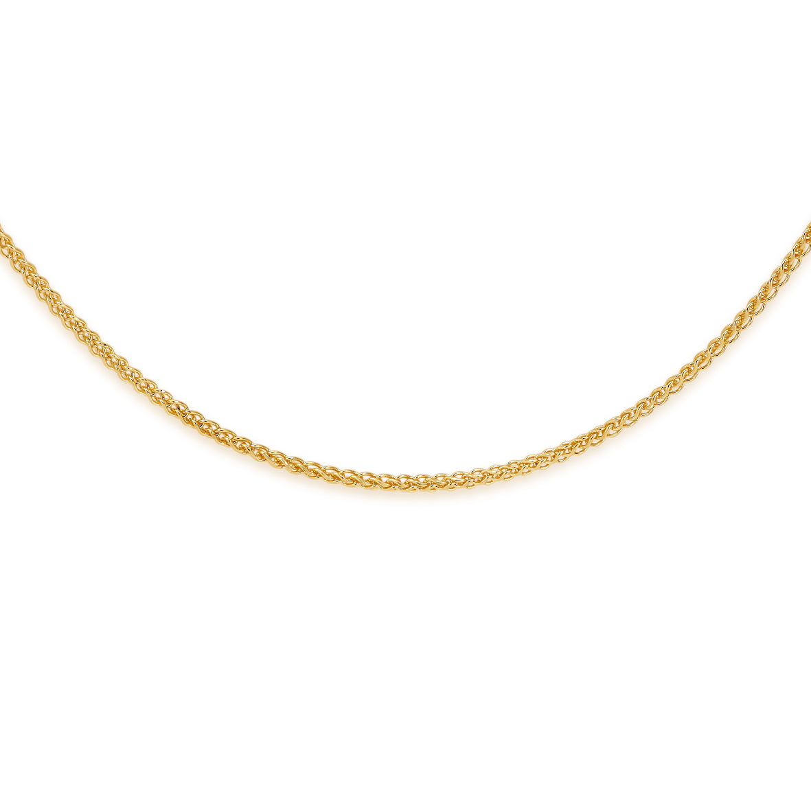 9ct gold wheat chain