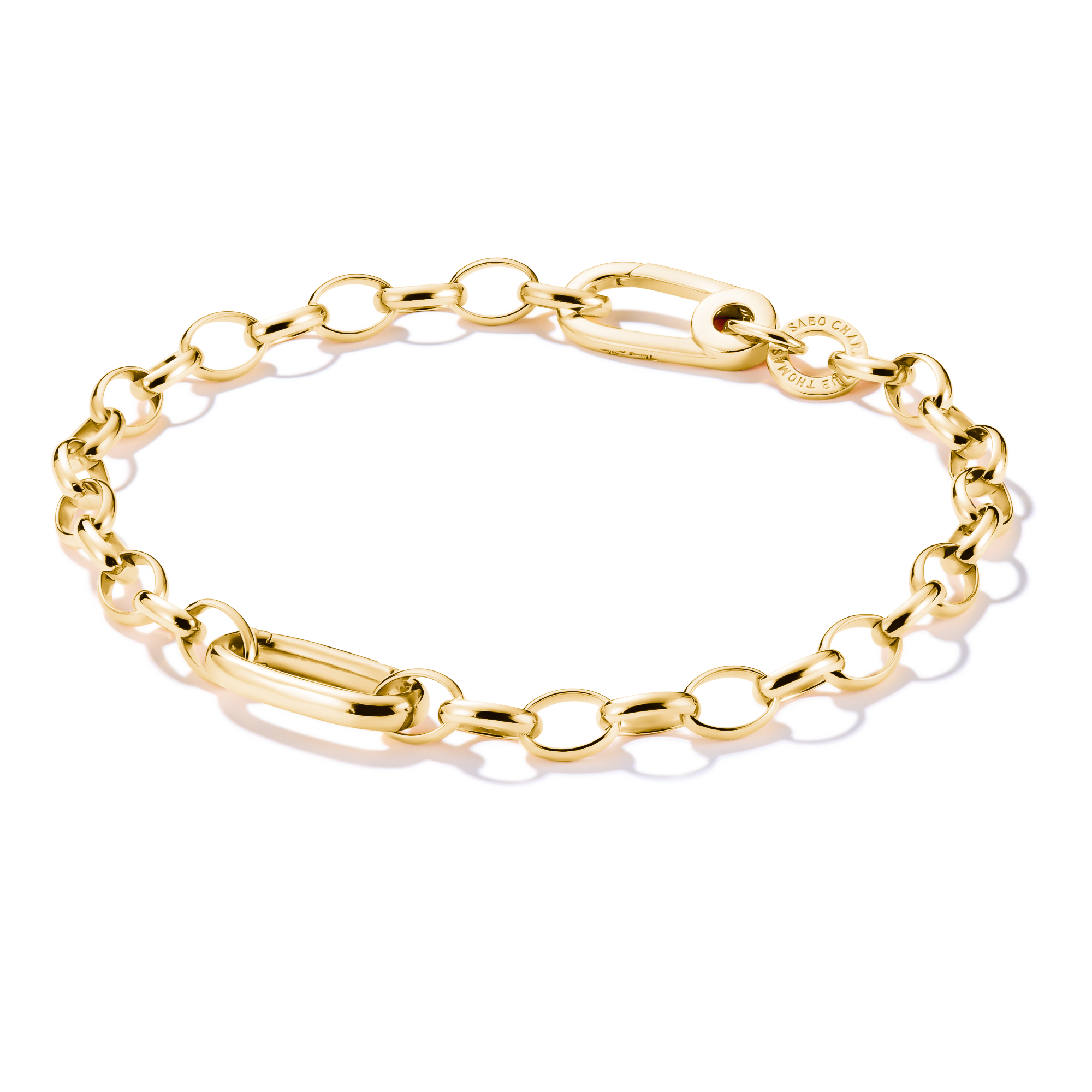 THOMAS SABO Charm bracelet with Connect link Gold