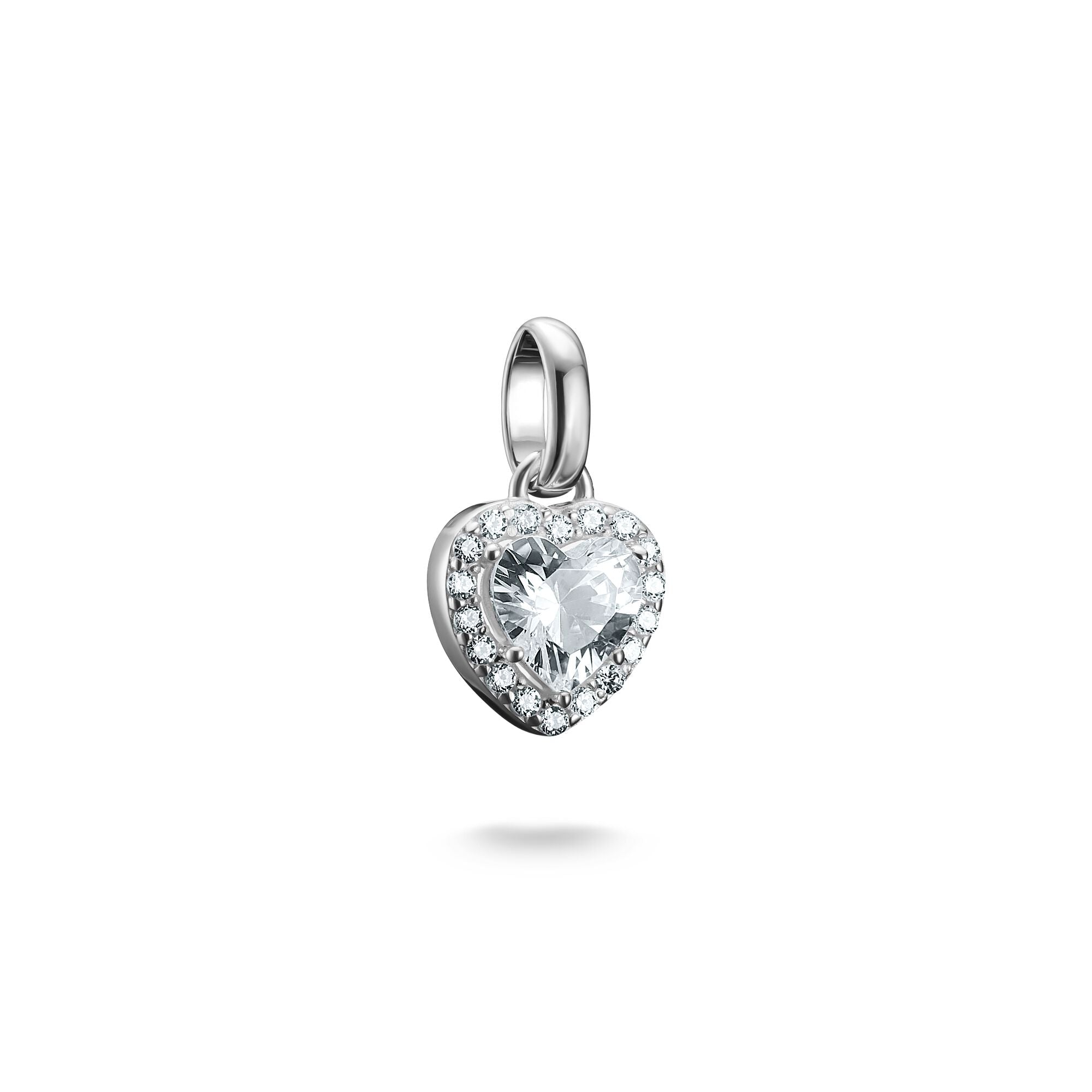 THOMAS SABO Connect Charm heart with stones