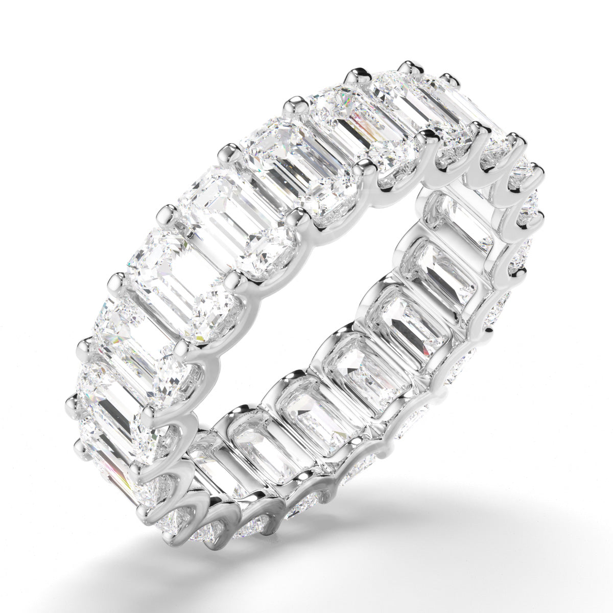 Emerald Cut Diamond Eternity Ring