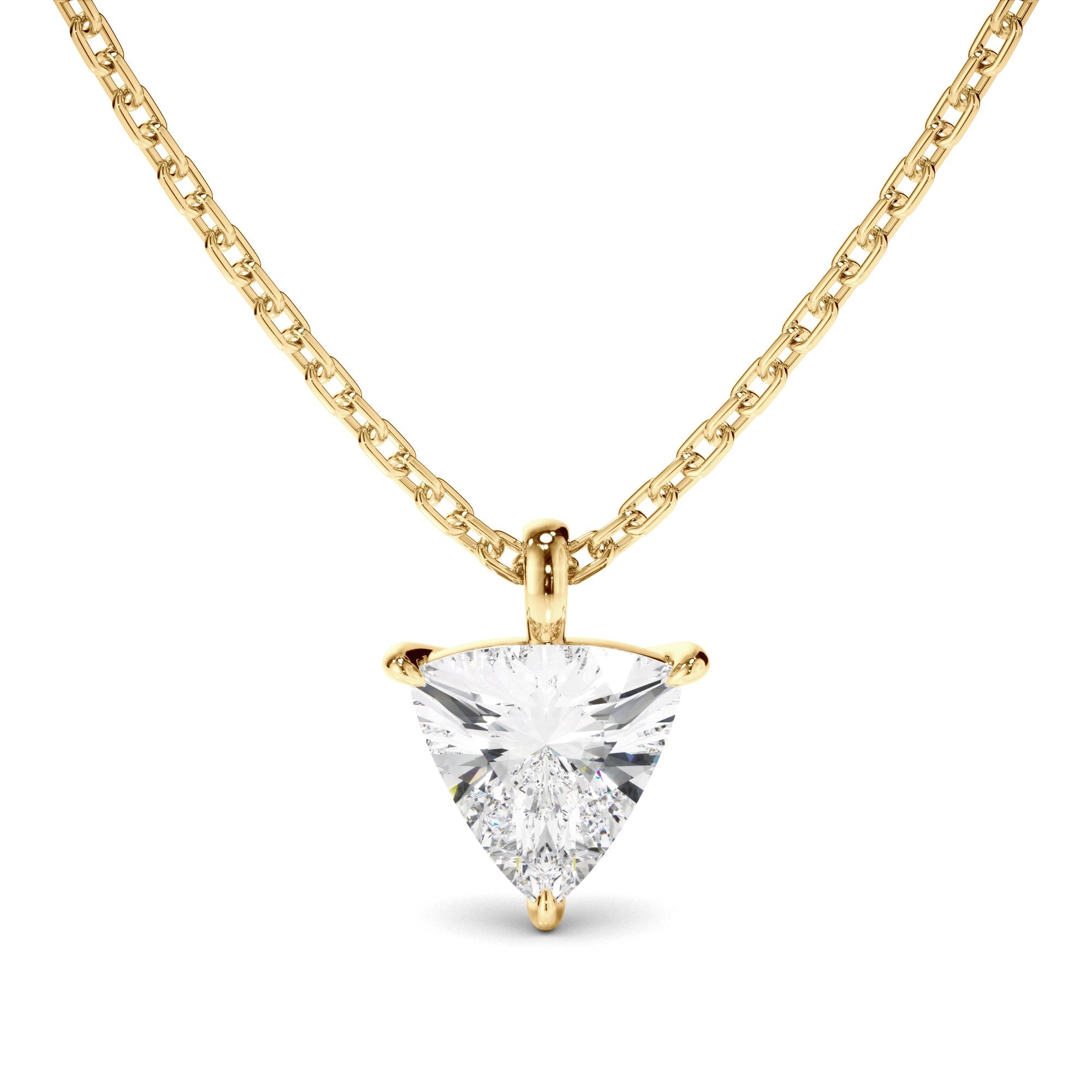 Trilliant Cut Diamond Pendant