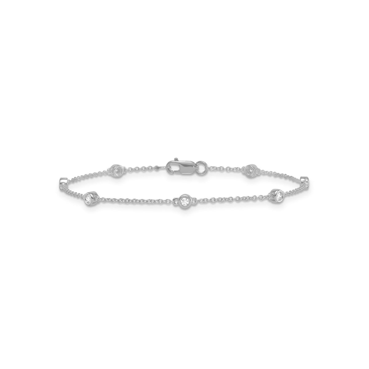 0.15ct Lab Grown Diamond Bracelet in 9ct White Gold
