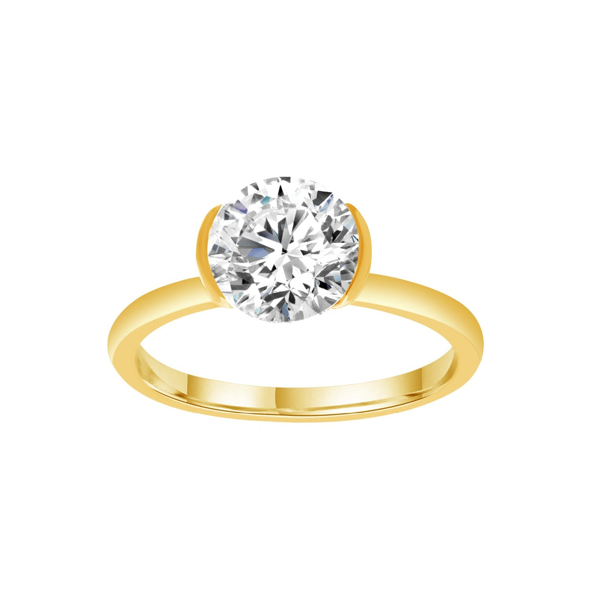 1.5ct Lab Grown Diamond Ring in 9ct Yellow Gold