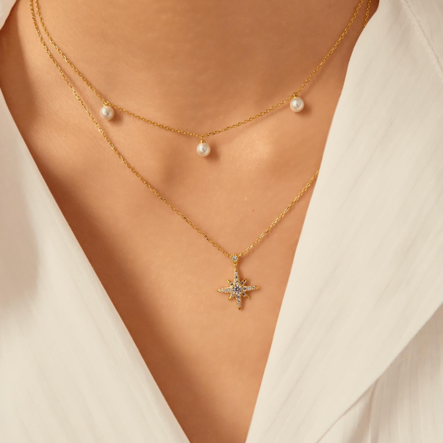 Ania Haie Sparkling Nova Star Necklace