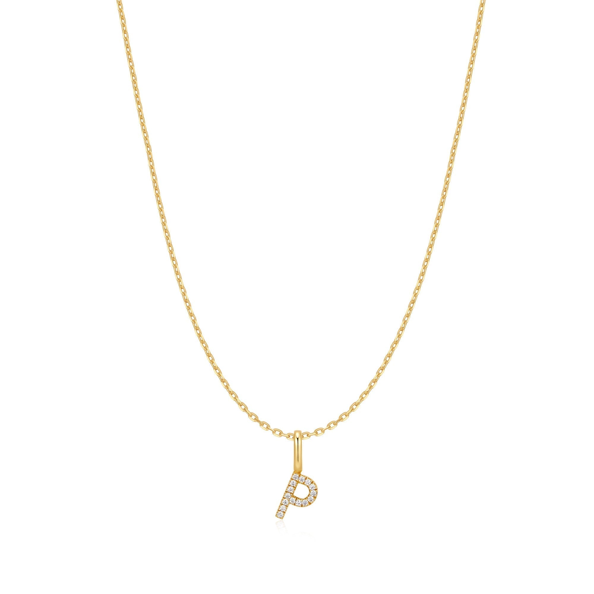 Ania Haie Gold Letter P Initial Necklace