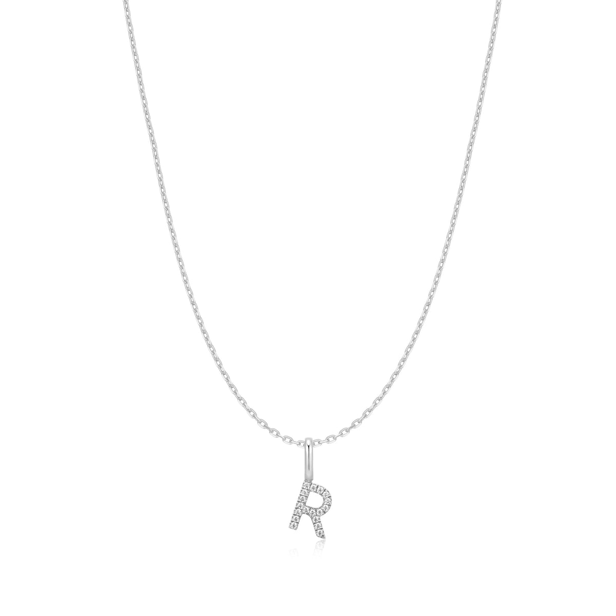 Ania Haie Silver Letter R Initial Necklace