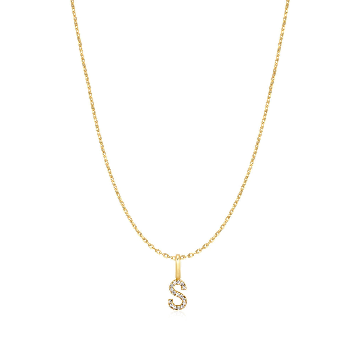 Ania Haie Gold Letter S Initial Necklace