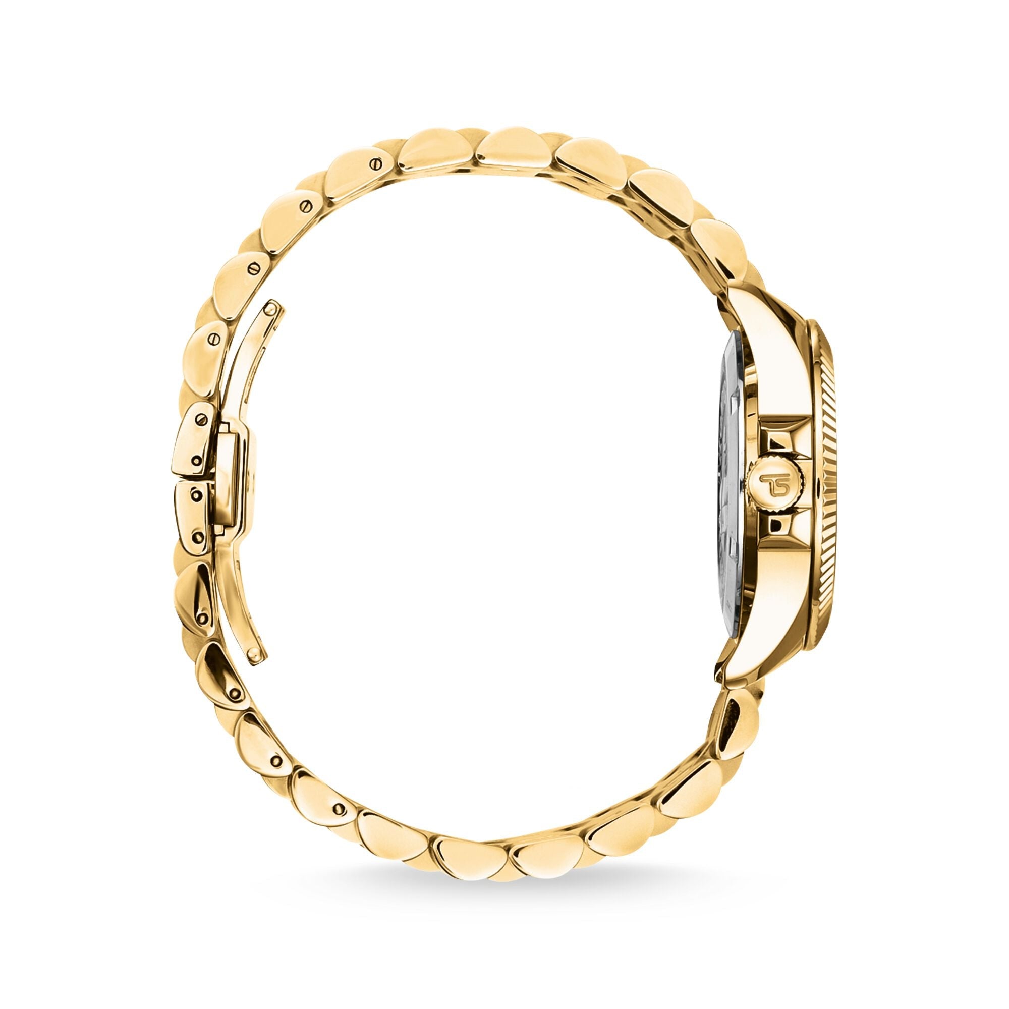 THOMAS SABO Ladies Green Malachite Divine Watch in Gold