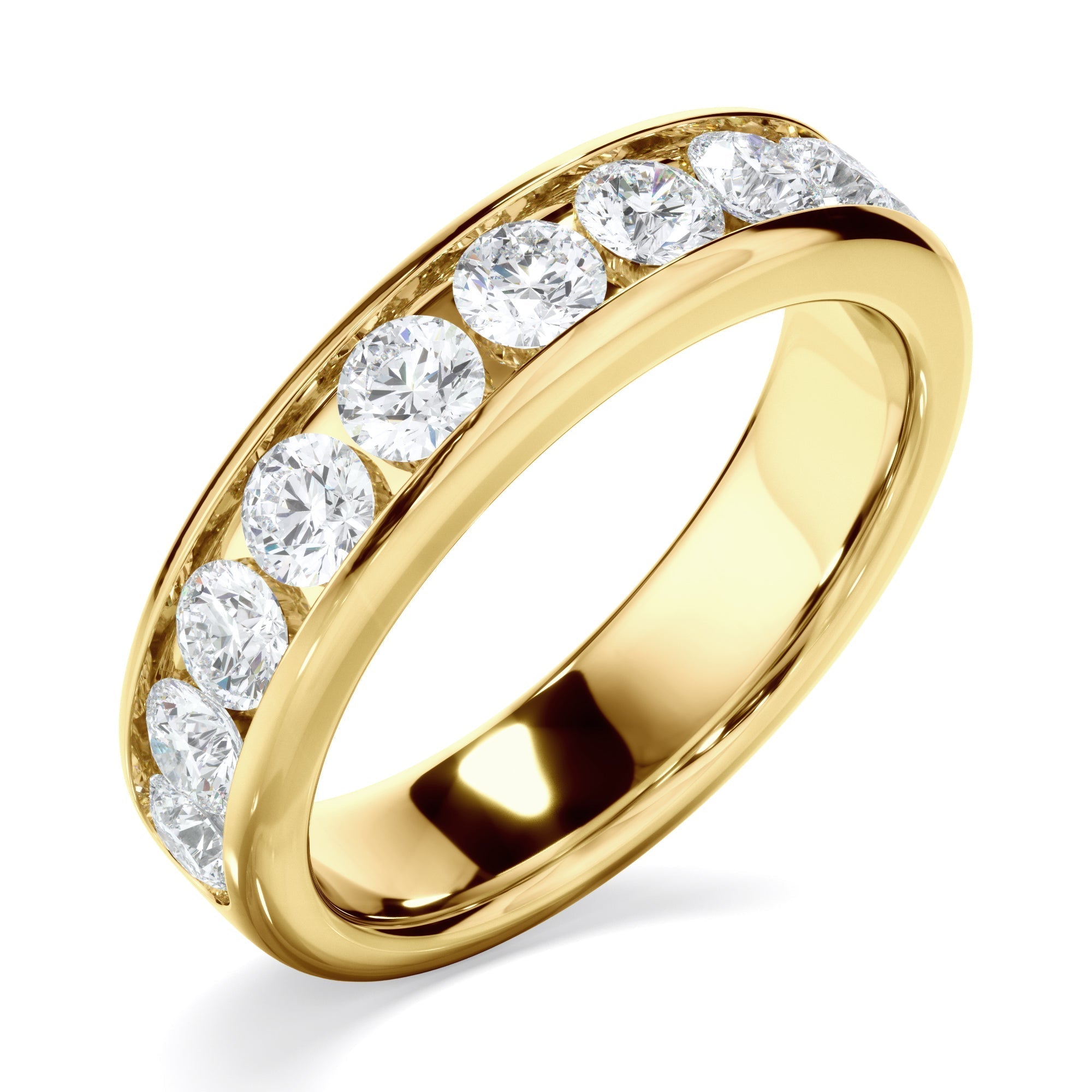 Diamond Channel Set Wedding Ring